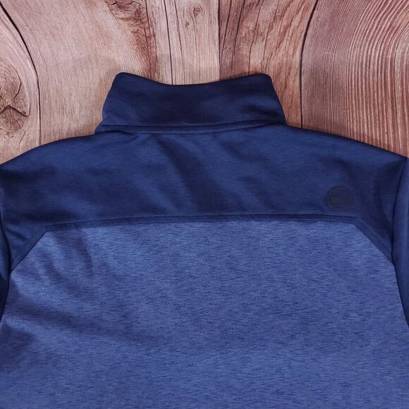 Vineyard Vines Mens Size Medium On The Go Shep Shirt 1/4 Zip Performance Blue - Picture 9 of 14